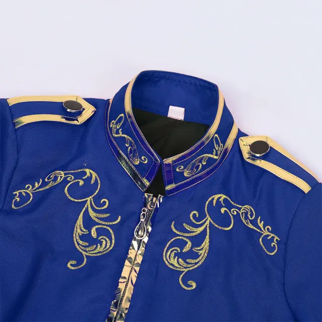 Mittelalterliche Hof-Prinz-Cosplay-Jacke mit Goldstickerei Detail 16