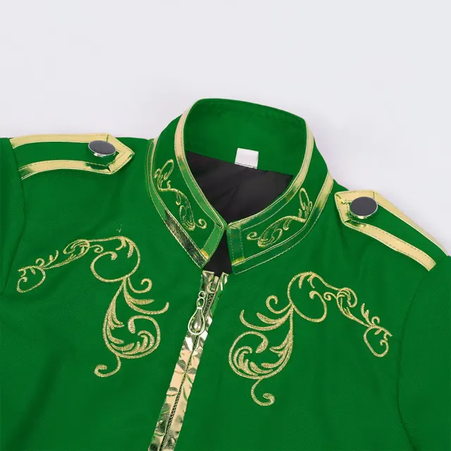 Mittelalterliche Hof-Prinz-Cosplay-Jacke mit Goldstickerei Detail 20