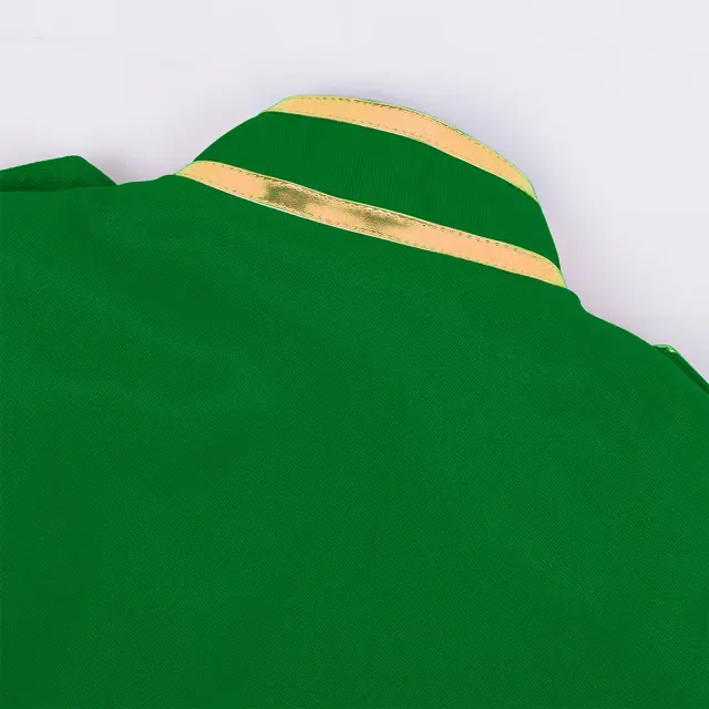 Mittelalterliche Hof-Prinz-Cosplay-Jacke mit Goldstickerei Detail 23