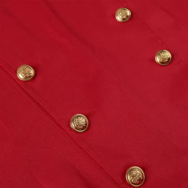 Medieval Court Prince Double-Breasted Stage Jacket for Halloween detail 6
