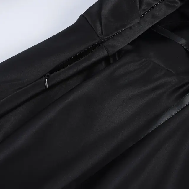 Costume cosplay de robe de sorcière à capuche gothique médiévale détail 13