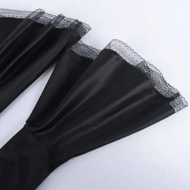 Costume cosplay de robe de sorcière à capuche gothique médiévale détail 14