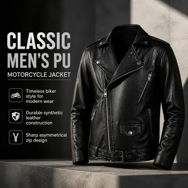 Mittelalterliche Gothic-Punk-Motorradjacke für Bühnenkostüme Detail 1