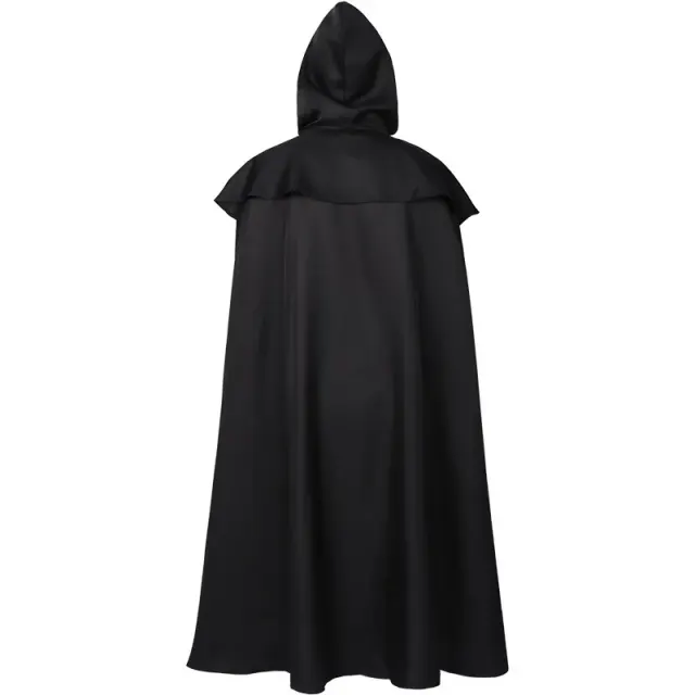 detalle de Capa de monje con capucha de estilo medieval para cosplay de Halloween 3