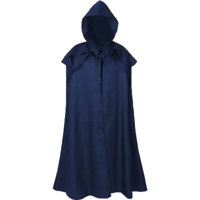 detalle de Capa de monje con capucha de estilo medieval para cosplay de Halloween 7