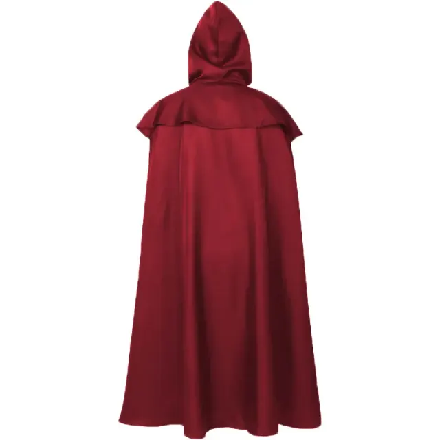 detalle de Capa de monje con capucha de estilo medieval para cosplay de Halloween 16