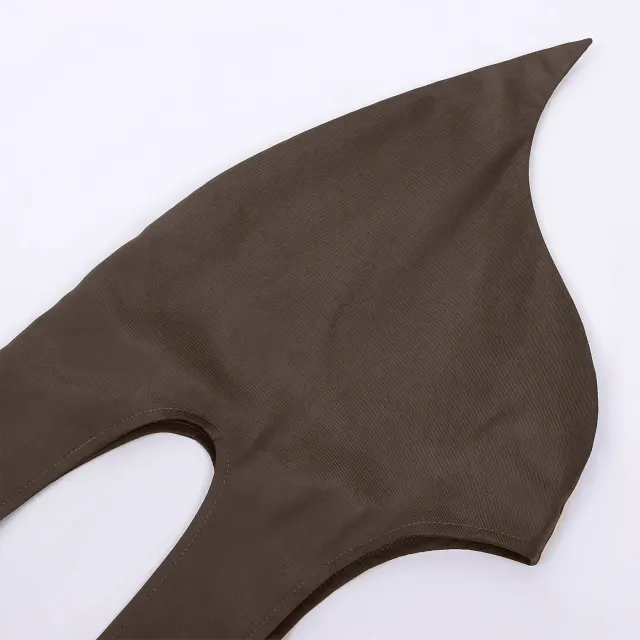 Mittelalterlicher Kapuzen-Turbanhut mit Ohrenklappen für Herren Detail 20