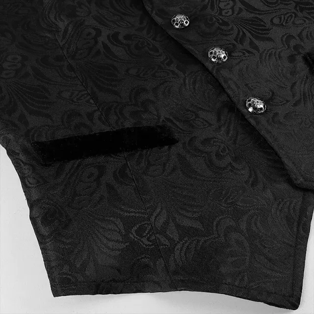 Medieval Jacquard Contrast Vest for Theater and Stage detail 3