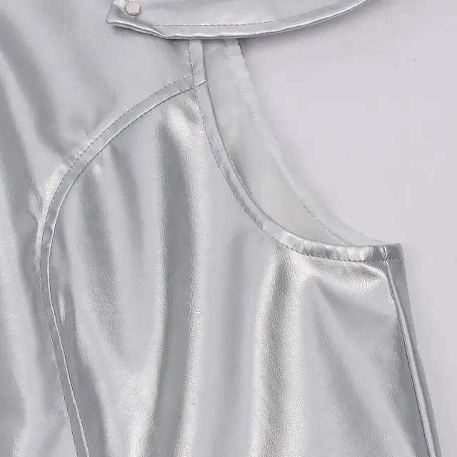 Mittelalterliches Ritter-Kettenhemd-Cosplay-Set als Halloween-Kriegerkostüm Detail 6