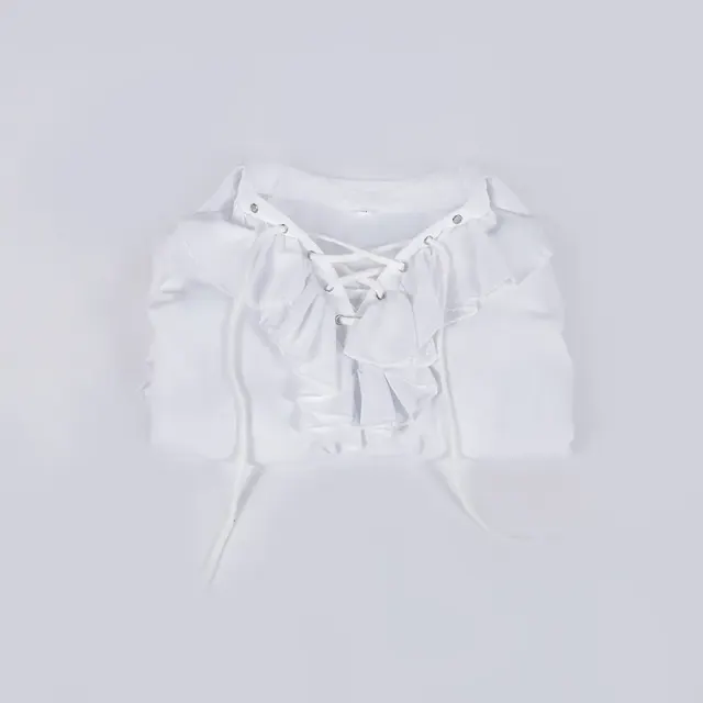 Medieval Puff Sleeve Drawstring Shirt for Cosplay and Stage detail 12