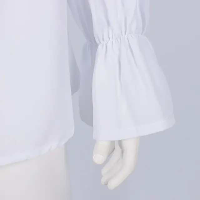 Medieval Puff Sleeve Drawstring Shirt for Cosplay and Stage detail 17
