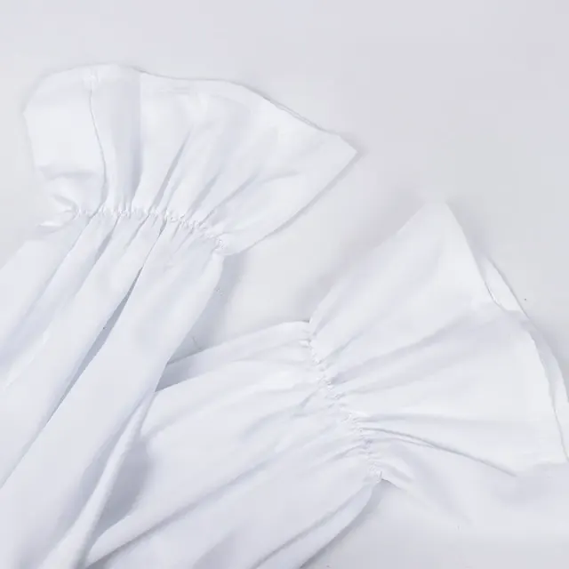Medieval Puff Sleeve Drawstring Shirt for Cosplay and Stage detail 20