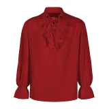 Puffy Sleeve Top - Red