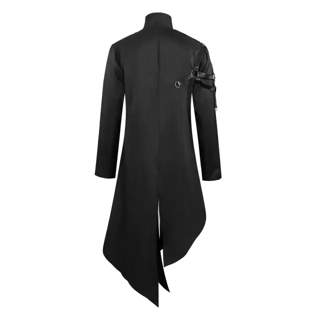 Medieval Punk Gothic Cosplay Jacket for Halloween Performance detail 1