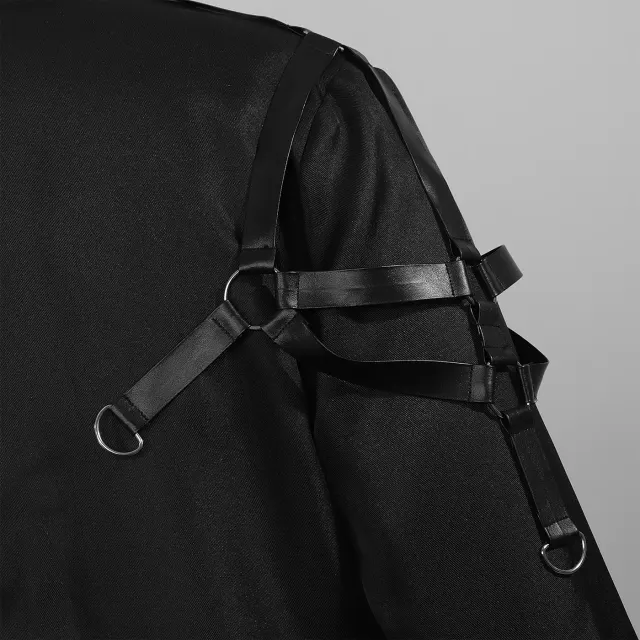 Medieval Punk Gothic Cosplay Jacket for Halloween Performance detail 4