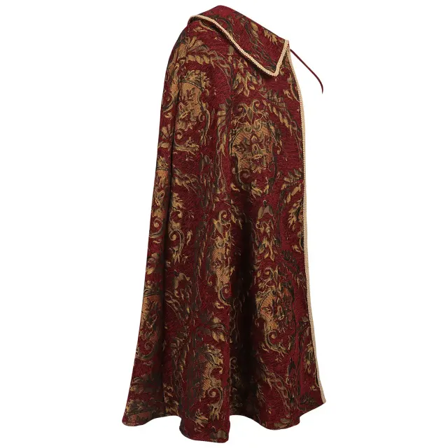 Cape cosplay demi-épaule de roi Tudor médiéval Renaissance détail 3