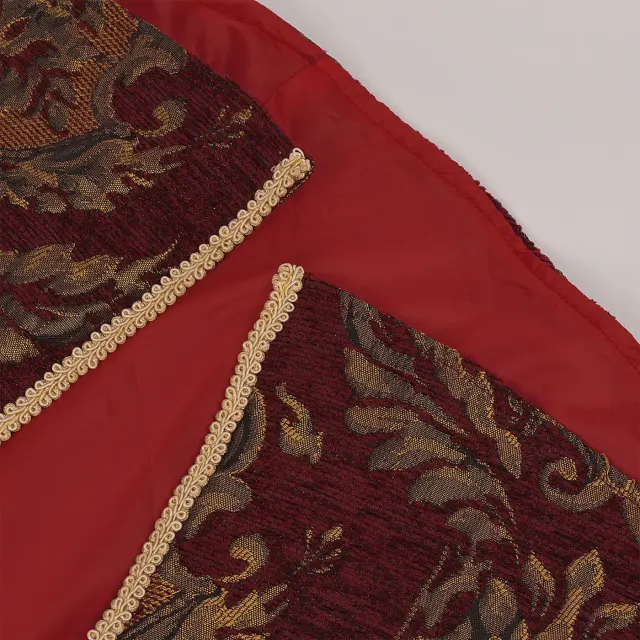 Cape cosplay demi-épaule de roi Tudor médiéval Renaissance détail 7