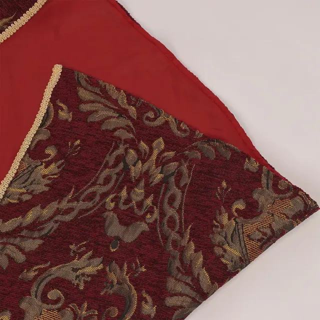 Cape cosplay demi-épaule de roi Tudor médiéval Renaissance détail 8