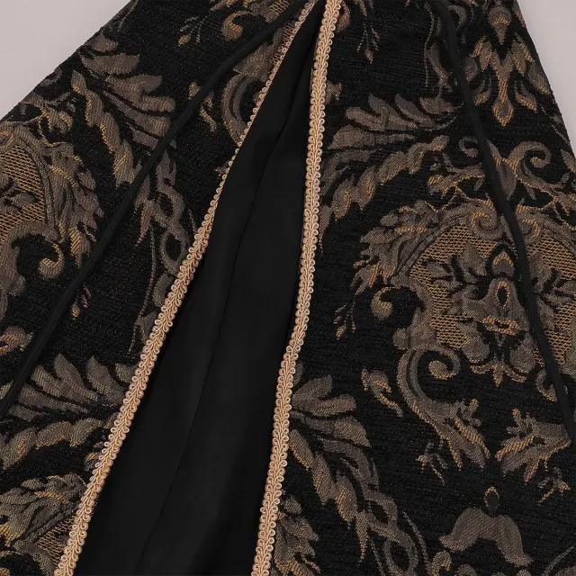 Cape cosplay demi-épaule de roi Tudor médiéval Renaissance détail 13