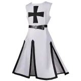 Chevalier templier sans manches - Noir (Ceinture non incluse)