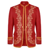 Chaqueta Formal Dorado - Rojo