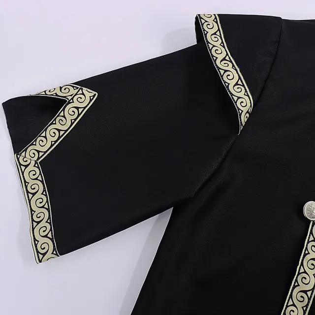 Mittelalterliches Wikinger-Tunika-Kostüm mit Taillenbindung für Ritter-Cosplay Detail 5
