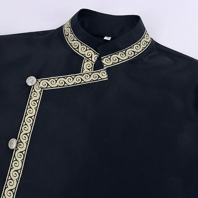 Mittelalterliches Wikinger-Tunika-Kostüm mit Taillenbindung für Ritter-Cosplay Detail 12