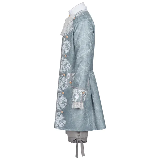 Ensemble costume cosplay baroque rococo du XVIIIe siècle pour homme détail 3