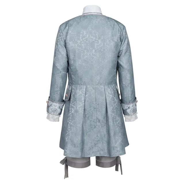 Ensemble costume cosplay baroque rococo du XVIIIe siècle pour homme détail 4