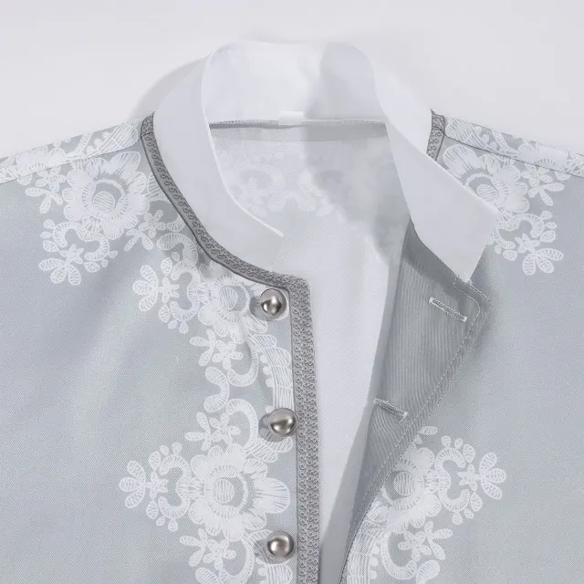 Ensemble costume cosplay baroque rococo du XVIIIe siècle pour homme détail 8