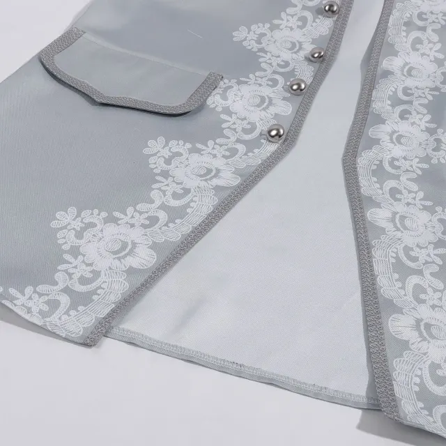 Ensemble costume cosplay baroque rococo du XVIIIe siècle pour homme détail 9