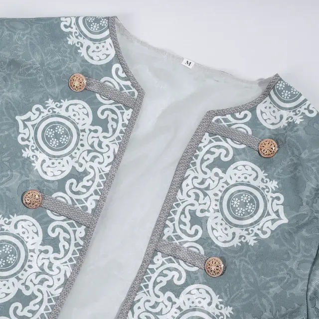 Ensemble costume cosplay baroque rococo du XVIIIe siècle pour homme détail 13