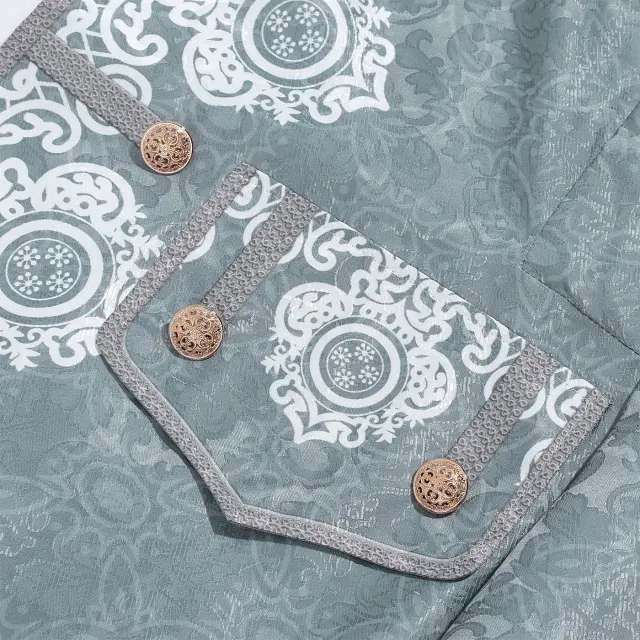Ensemble costume cosplay baroque rococo du XVIIIe siècle pour homme détail 15