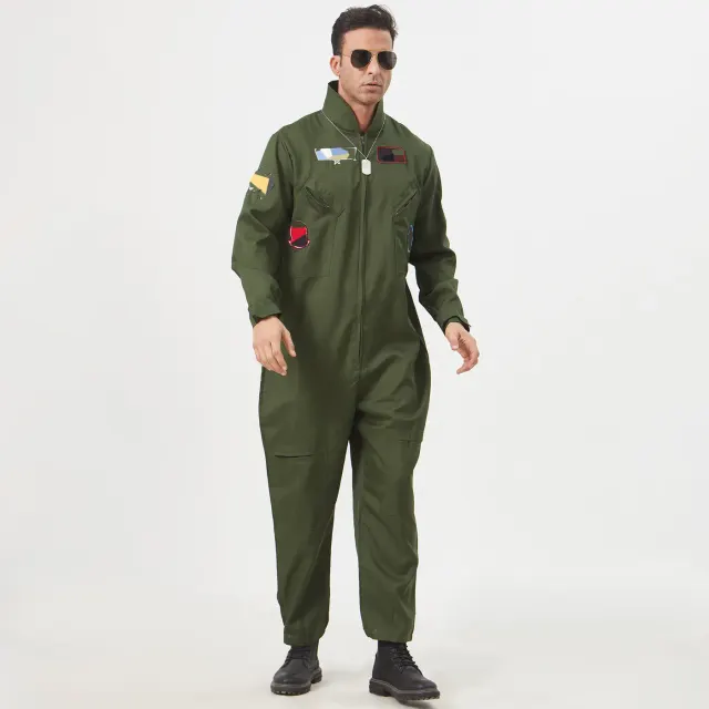 Ensemble de costume cosplay pilote aviateur pour homme, pour la scène détail 2