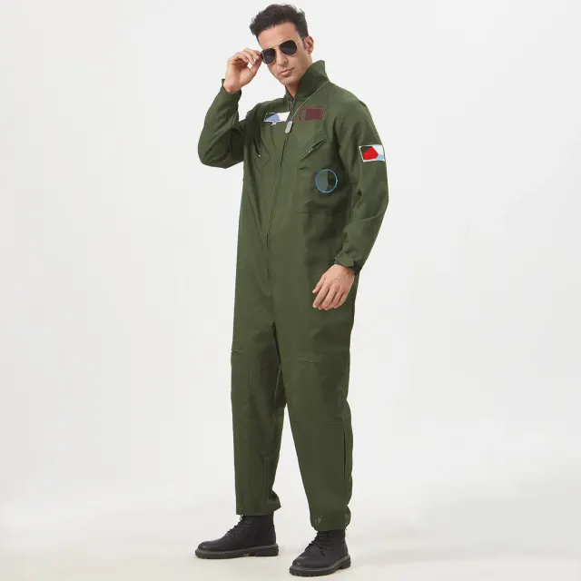 Ensemble de costume cosplay pilote aviateur pour homme, pour la scène détail 3
