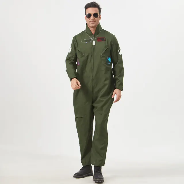 Ensemble de costume cosplay pilote aviateur pour homme, pour la scène détail 4