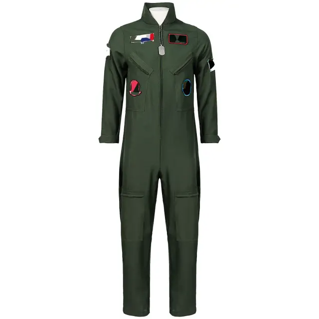 Ensemble de costume cosplay pilote aviateur pour homme, pour la scène détail 5