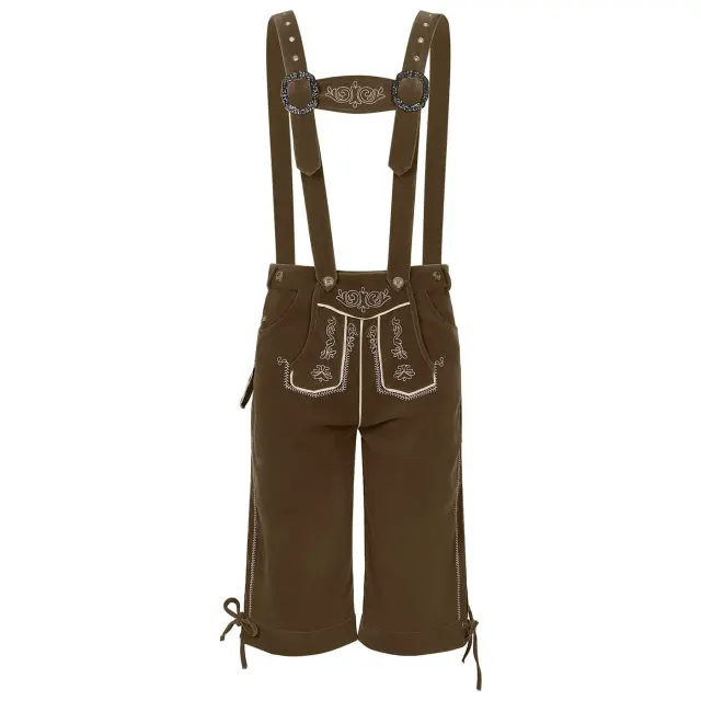 detalle de Pantalón con tirantes bávaro de Oktoberfest para hombre para escenario y fiesta 10