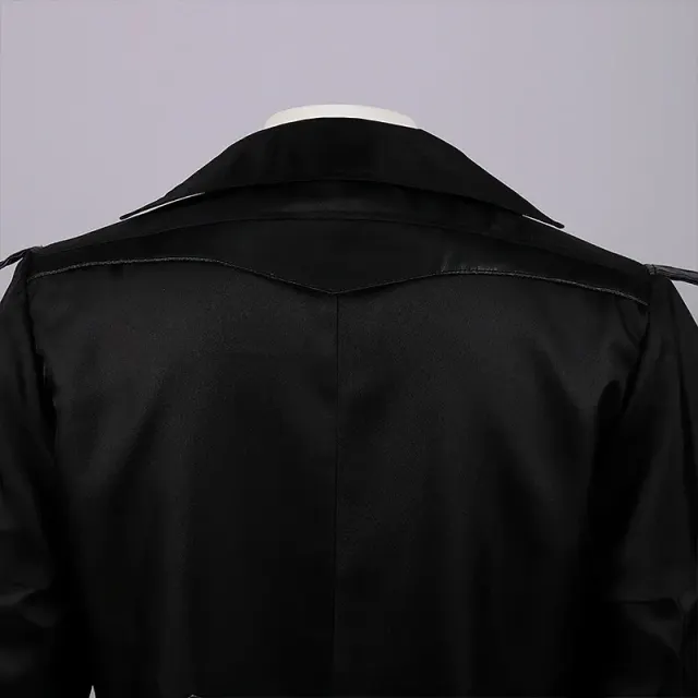 Unisex Medieval Punk Mid-Length Tailcoat Stage Costume detail 8