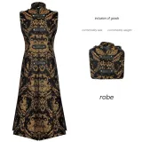 Tenue de scène à col montant - Noir