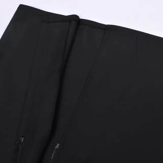 Schwarzes Herren-Cosplay-Jackenset mit Kapuze und Krähenmaske für Halloween Detail 5