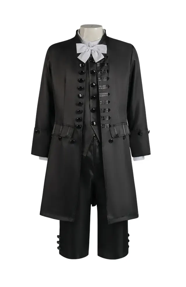 Ensemble costume cosplay de prince de cour britannique pour homme détail 3