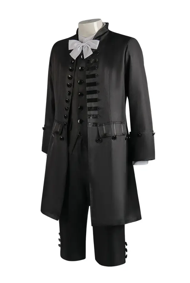 Ensemble costume cosplay de prince de cour britannique pour homme détail 4