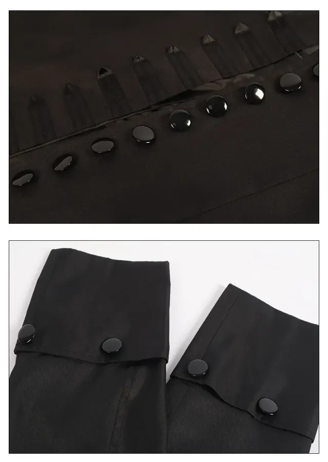 Ensemble costume cosplay de prince de cour britannique pour homme détail 7