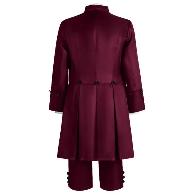 Ensemble costume cosplay de prince de cour britannique pour homme détail 14