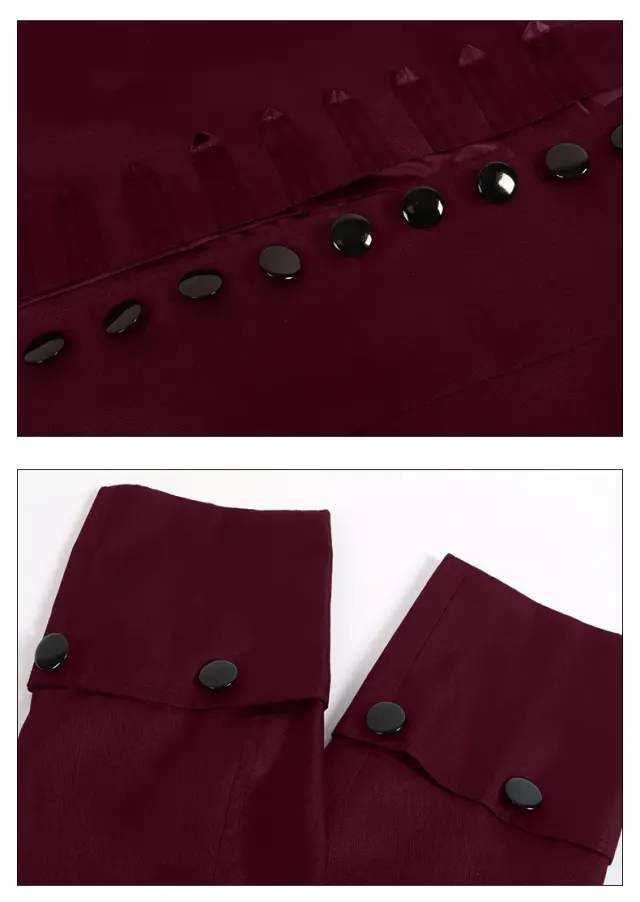 Ensemble costume cosplay de prince de cour britannique pour homme détail 15