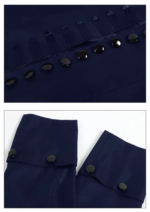 Ensemble costume cosplay de prince de cour britannique pour homme détail 19