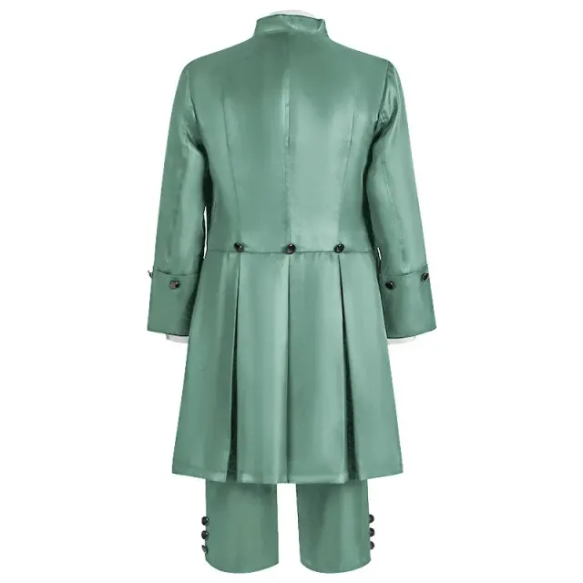 Ensemble costume cosplay de prince de cour britannique pour homme détail 22