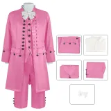 Ensemble costume britannique - Rose