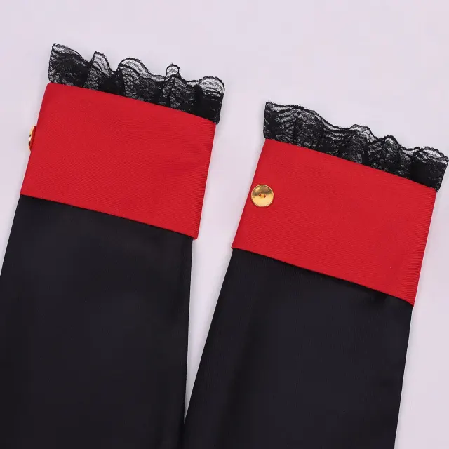 Herren-Cosplay-Kostüm Tag der Toten Skelett-Clown Detail 9
